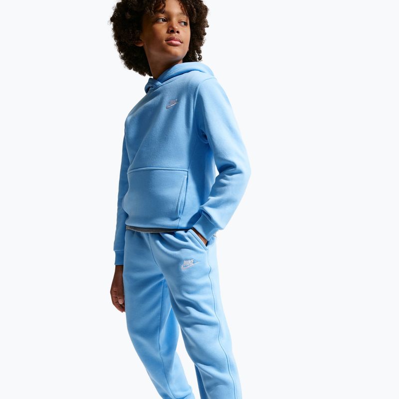 Детски панталони Nike Sportswear Club Fleece football blue/white 6