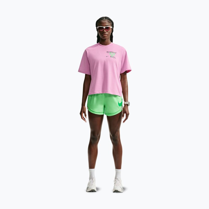 Дамска тениска за бягане Nike Swift Dri-Fit pink rise/illusion green 2