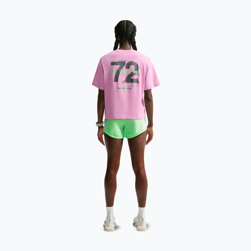 Дамска тениска за бягане Nike Swift Dri-Fit pink rise/illusion green 3