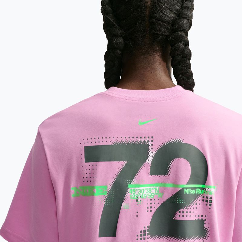 Дамска тениска за бягане Nike Swift Dri-Fit pink rise/illusion green 5