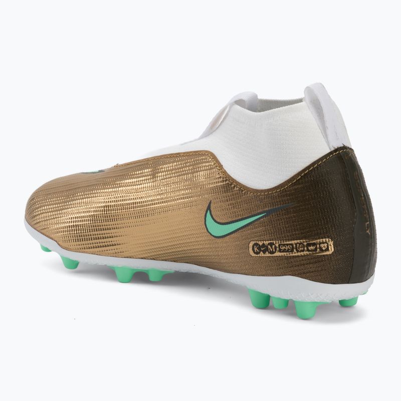 Детски футболни обувки Nike Jr. Mercurial Superfly 11 Academy "Kylian Mbappé" metallic gold/green glow 3