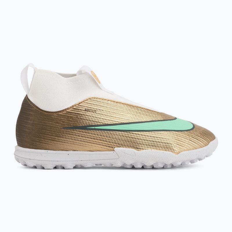 Детски футболни обувки Nike Jr. Mercurial Superfly 11 Academy "Kylian Mbappé" metallic gold/green glow 2