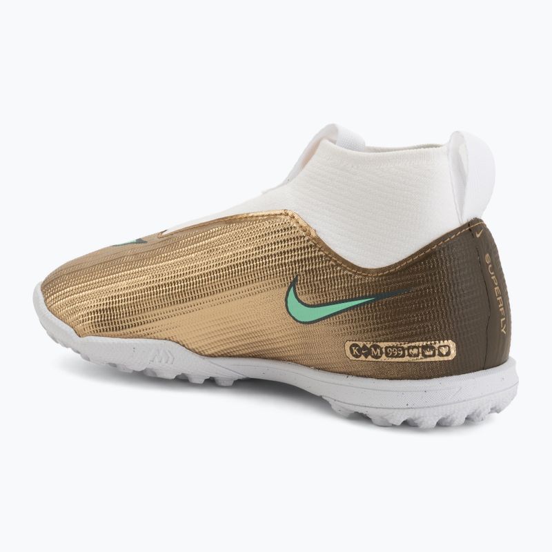 Детски футболни обувки Nike Jr. Mercurial Superfly 11 Academy "Kylian Mbappé" metallic gold/green glow 3
