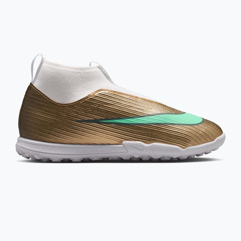 Детски футболни обувки Nike Jr. Mercurial Superfly 11 Academy "Kylian Mbappé" metallic gold/green glow