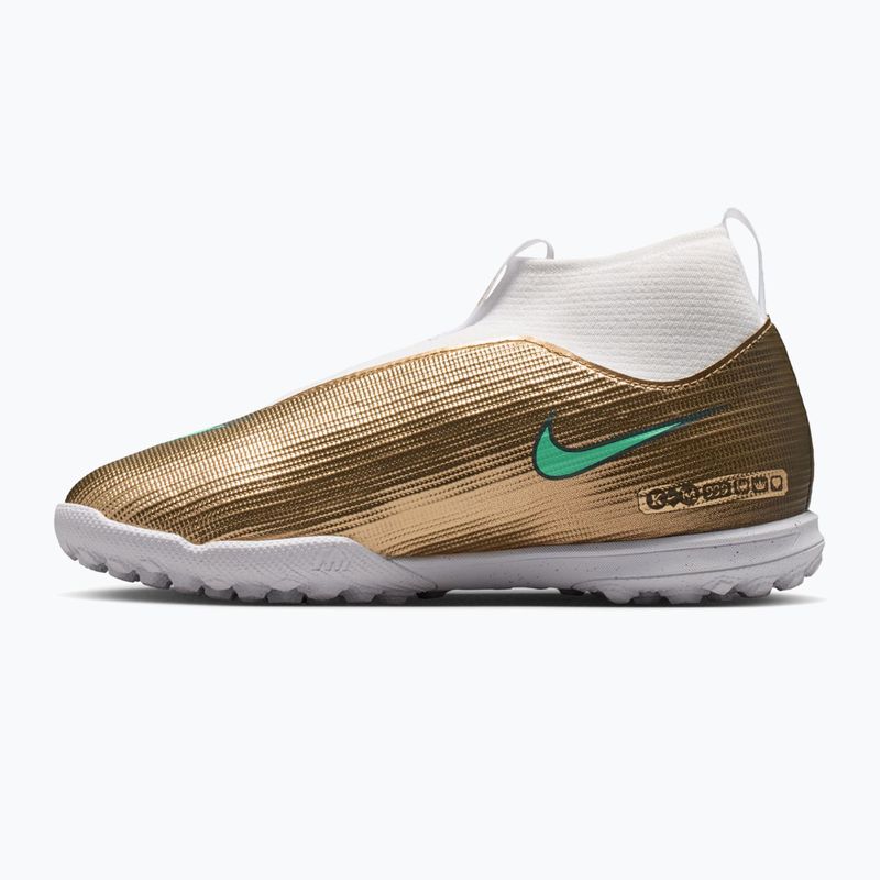 Детски футболни обувки Nike Jr. Mercurial Superfly 11 Academy "Kylian Mbappé" metallic gold/green glow 2