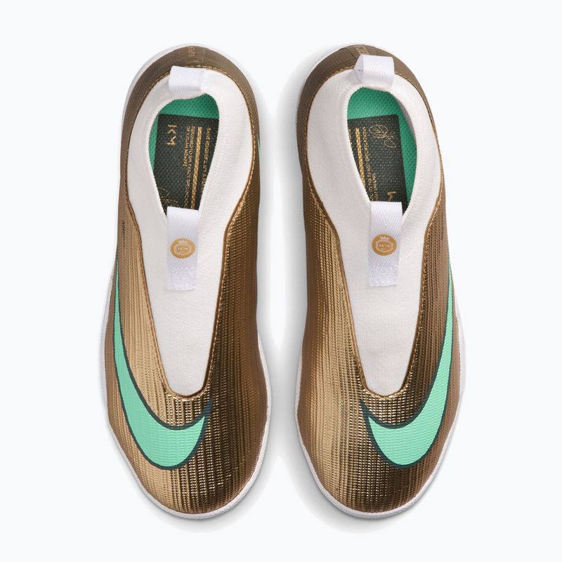 Детски футболни обувки Nike Jr. Mercurial Superfly 11 Academy "Kylian Mbappé" metallic gold/green glow 4