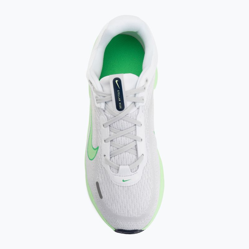 Детски обувки за бягане Nike Stellar Ride white/photon dust/illusion green 5