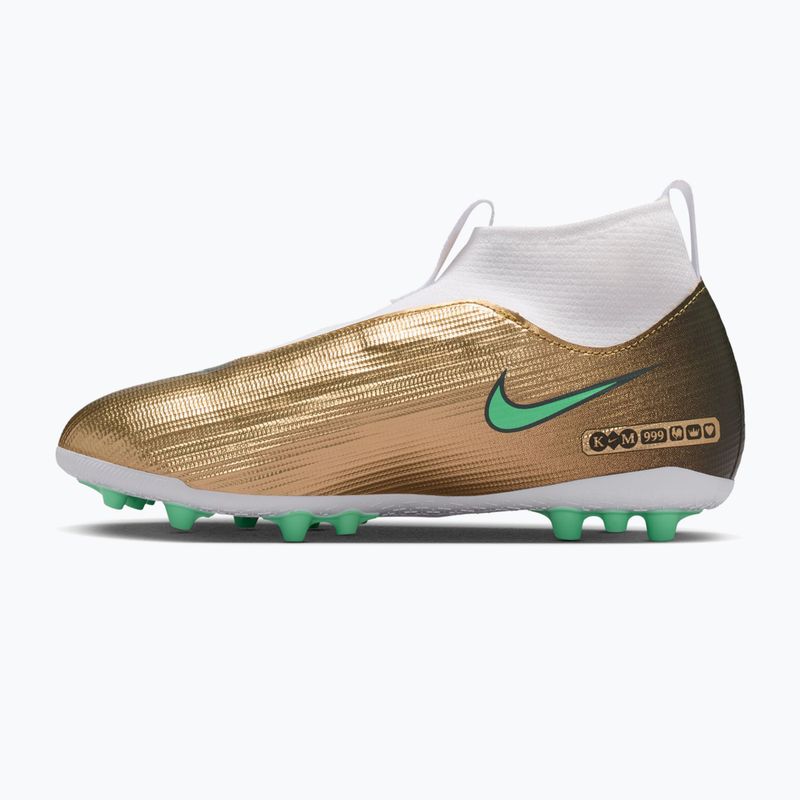 Детски футболни обувки Nike Jr. Mercurial Superfly 11 Academy "Kylian Mbappé" metallic gold/green glow 2