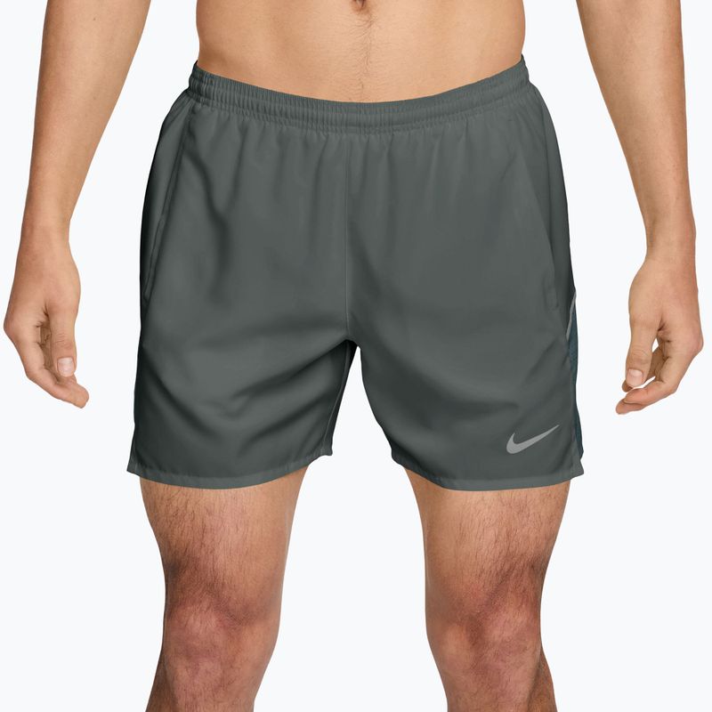 Мъжки къси панталони/шорти Nike Miler Dri-Fit Brief Lined 5" camo green/mineral slate