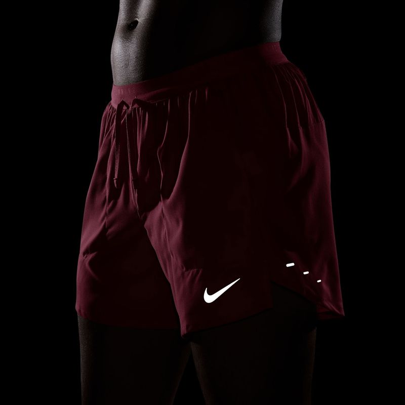 Мъжки къси панталони Nike Stride Dri-Fit с подплата 5" в цвят здраво червено 7