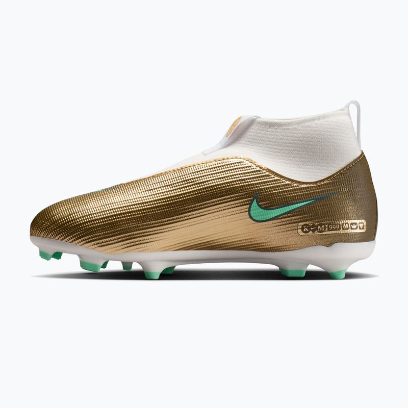 Детски футболни обувки Nike Jr. Mercurial Superfly 11 Academy "Kylian Mbappé" metallic gold/green glow 2