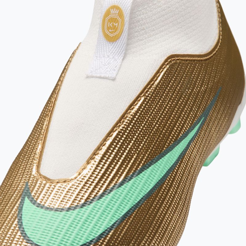 Детски футболни обувки Nike Jr. Mercurial Superfly 11 Academy "Kylian Mbappé" metallic gold/green glow 6