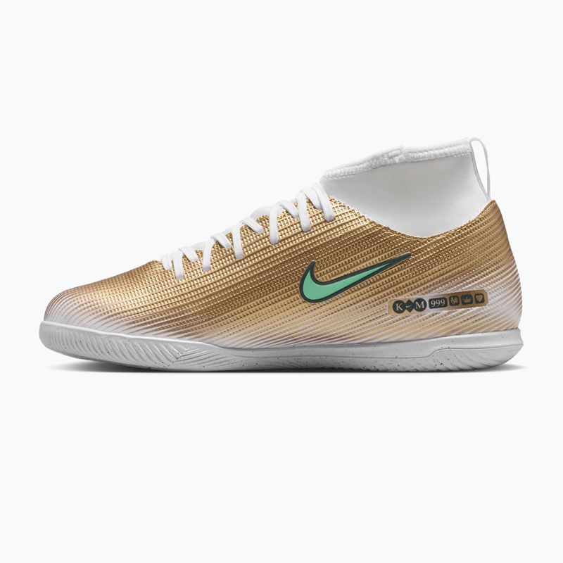 Детски футболни обувки Nike Jr. Mercurial Superfly 11 Club "Kylian Mbappé" metallic gold/green glow 2
