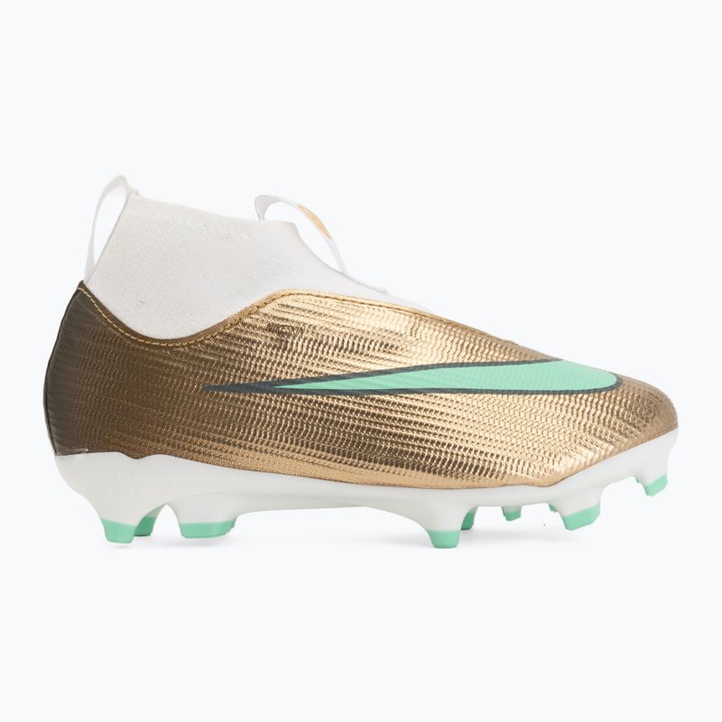 Детски футболни обувки Nike Jr. Mercurial Superfly 11 Academy "Kylian Mbappé" metallic gold/green glow 2
