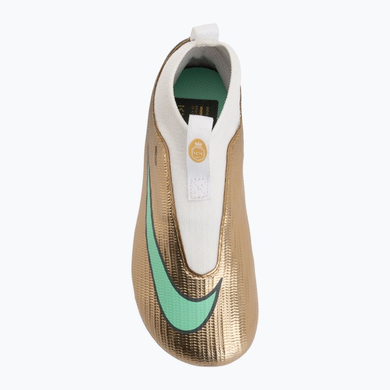 Детски футболни обувки Nike Jr. Mercurial Superfly 11 Academy "Kylian Mbappé" metallic gold/green glow 5