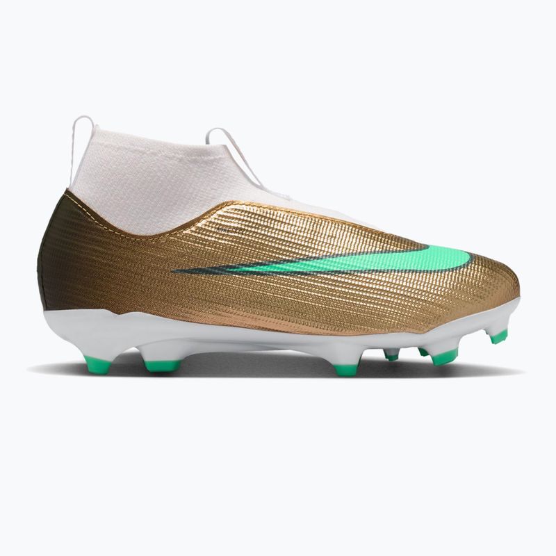 Детски футболни обувки Nike Jr. Mercurial Superfly 11 Academy "Kylian Mbappé" metallic gold/green glow