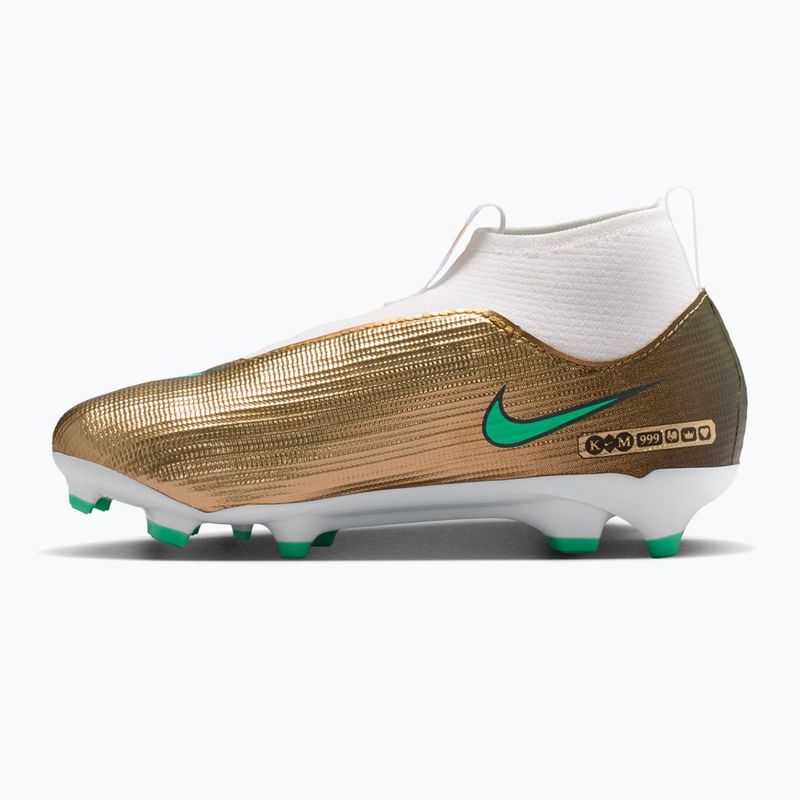 Детски футболни обувки Nike Jr. Mercurial Superfly 11 Academy "Kylian Mbappé" metallic gold/green glow 2