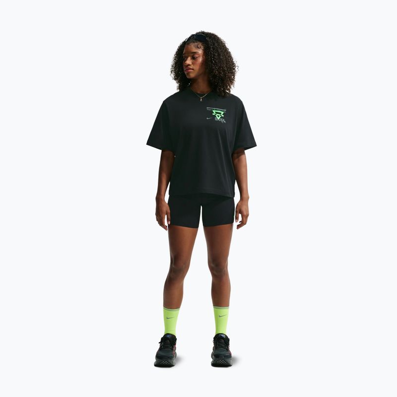 Дамска тениска за бягане Nike Swift Dri-Fit black/no color/illusion green 2