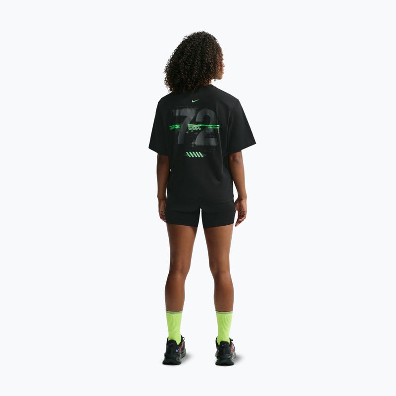 Дамска тениска за бягане Nike Swift Dri-Fit black/no color/illusion green 3