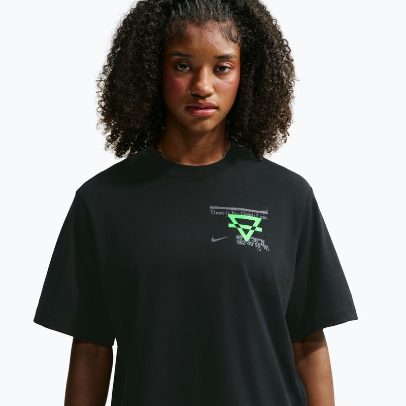 Дамска тениска за бягане Nike Swift Dri-Fit black/no color/illusion green 4