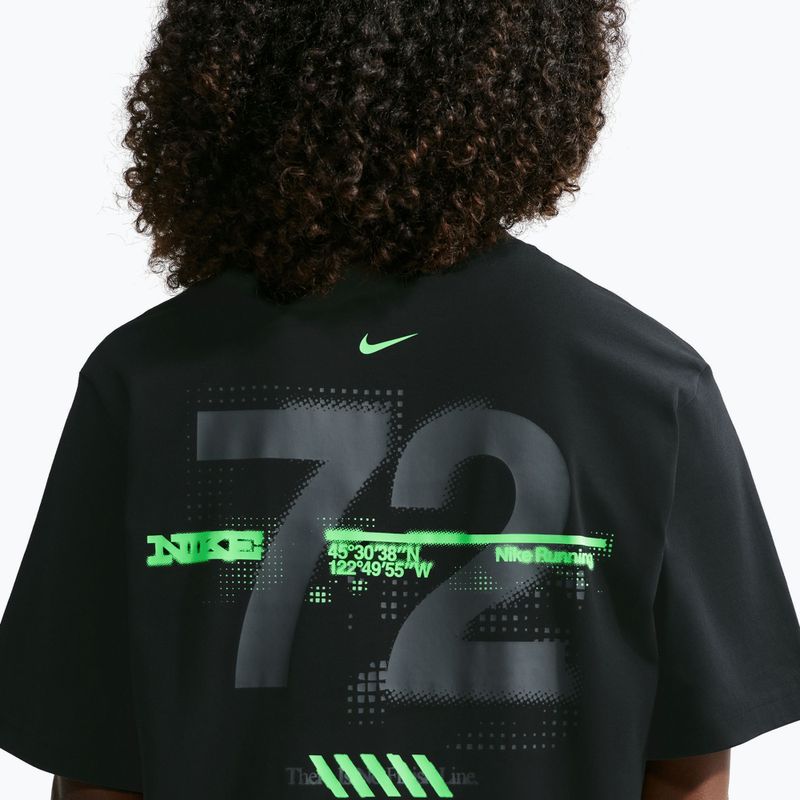 Дамска тениска за бягане Nike Swift Dri-Fit black/no color/illusion green 5