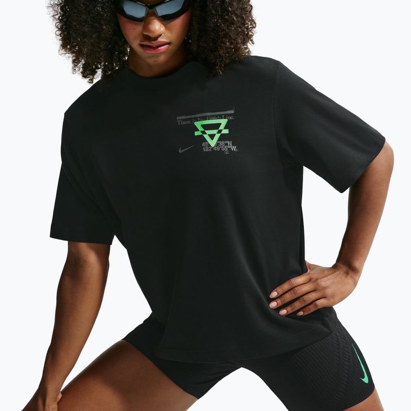 Дамска тениска за бягане Nike Swift Dri-Fit black/no color/illusion green 6