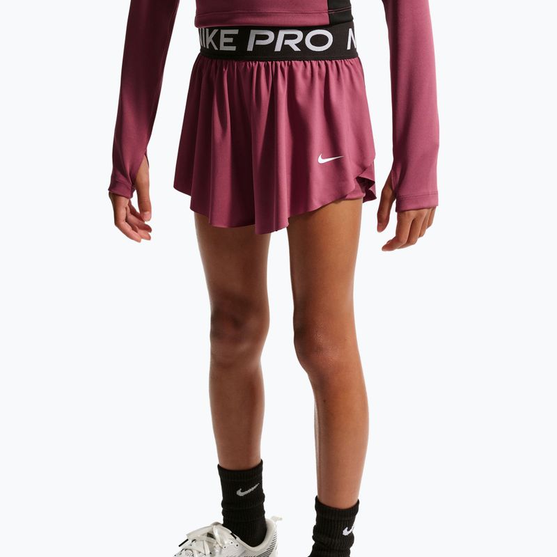 Детски къси панталони/шорти Nike Pro pink smoke/black/white