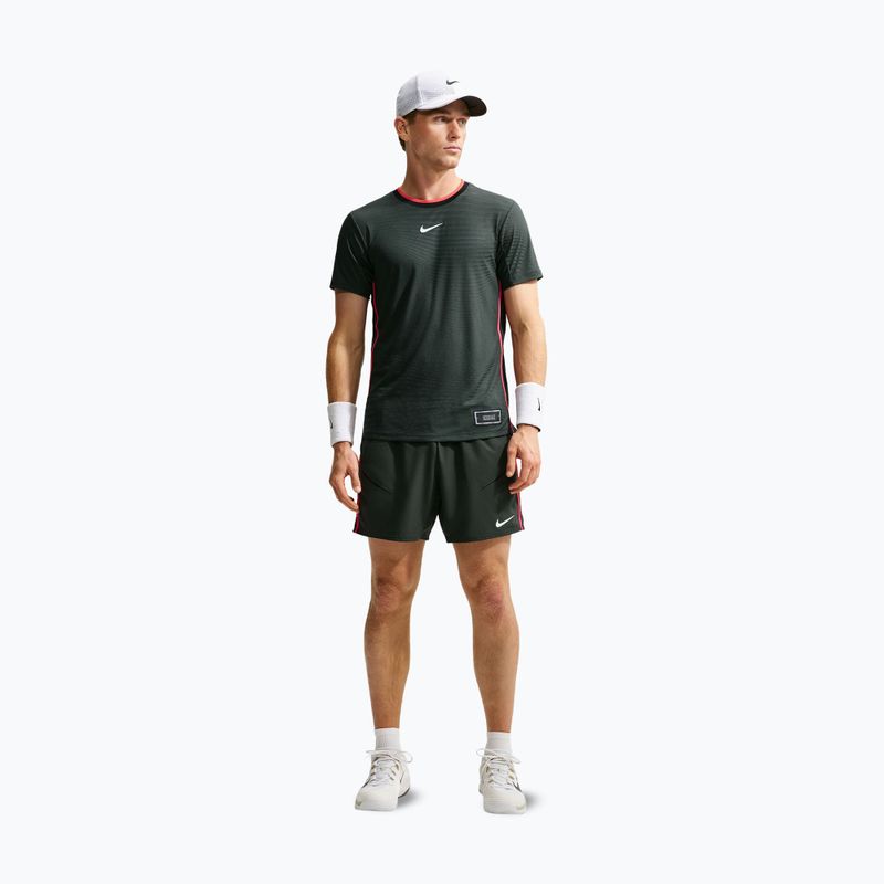 Поло тениска Nike Court Slam Aero-Fit Black Spruce/White 2