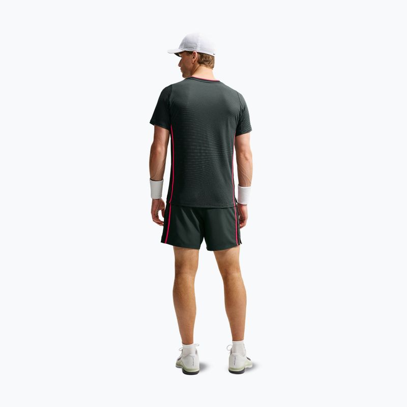Поло тениска Nike Court Slam Aero-Fit Black Spruce/White 3