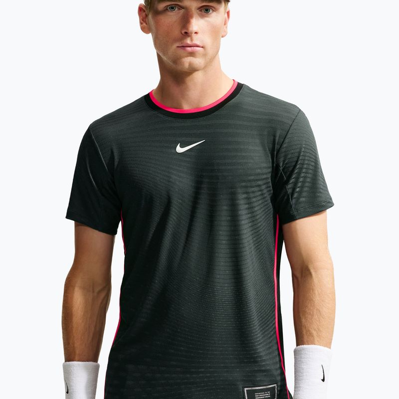 Поло тениска Nike Court Slam Aero-Fit Black Spruce/White 4