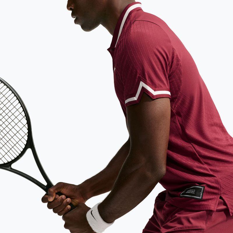 Поло тениска Nike Court Slam Aero-Fit Team Red/Pale Ivory 4