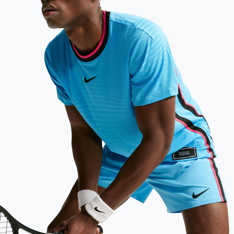 Поло тениска Nike Court Slam Aero-Fit Baltic Blue/Black 6