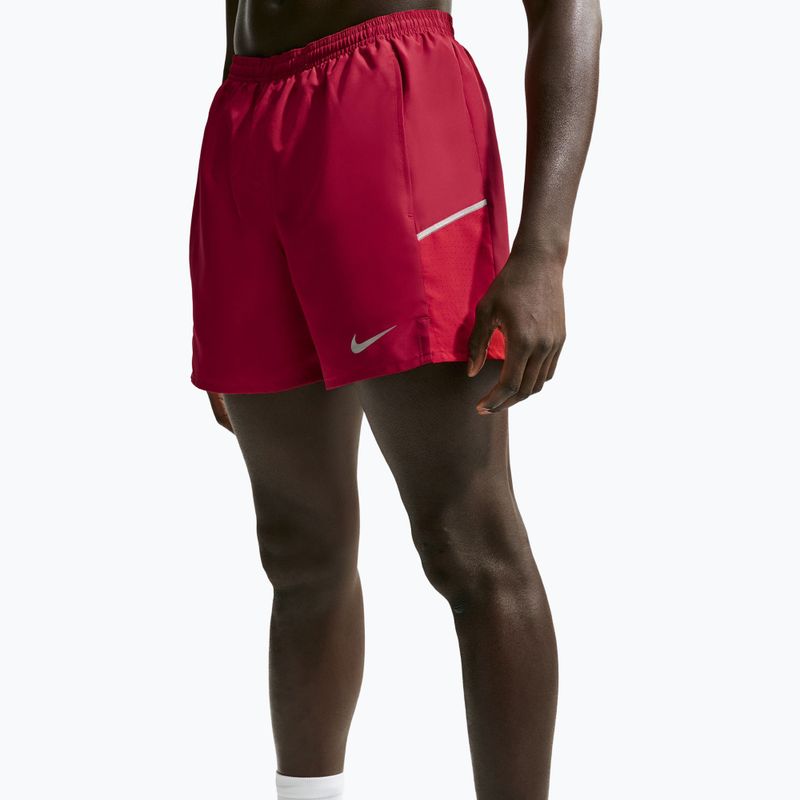 Мъжки шорти за бягане Nike Miler tough red/sport red 5