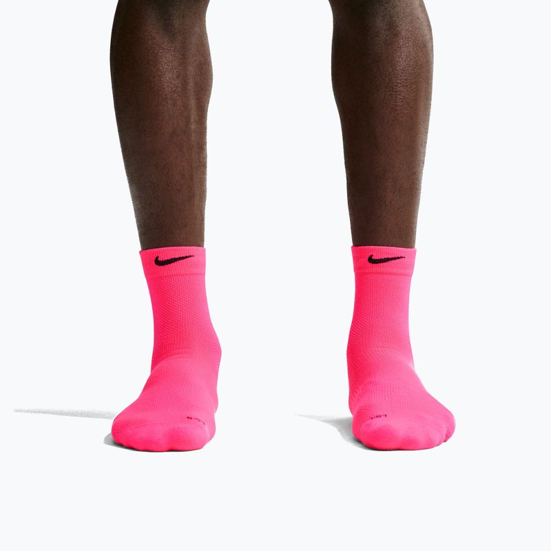 Чорапи Nike Run Lightweight Micro Crew Hyper Pink/Black 4