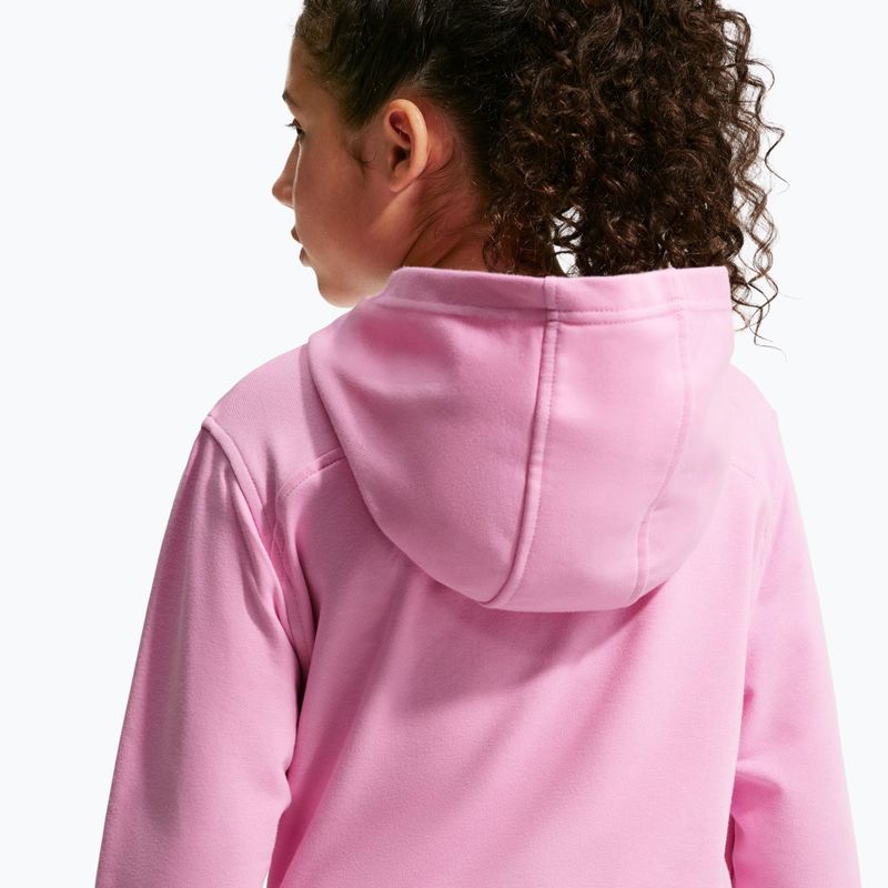 Детски суитшърт Nike Pro Fleece pink rise/pink rise/black/white 4