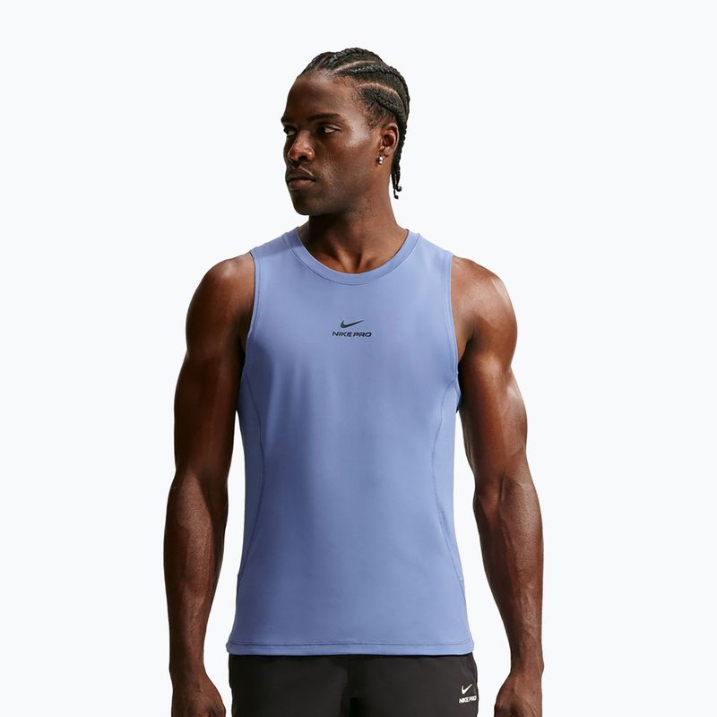 Мъжка тренировъчна тениска Nike Pro indigo storm/black