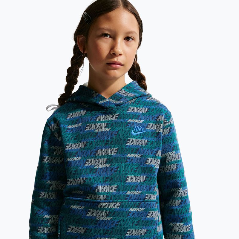Детски суитшърт Nike Sportswear Club Fleece bright spruce/midnight navy/game royal 5