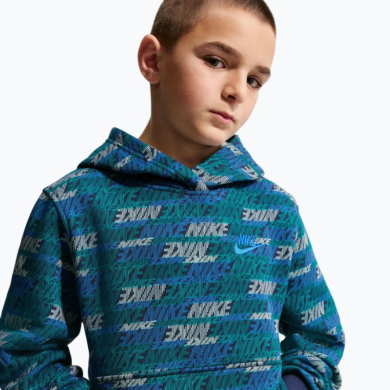 Детски суитшърт Nike Sportswear Club Fleece bright spruce/midnight navy/game royal 6