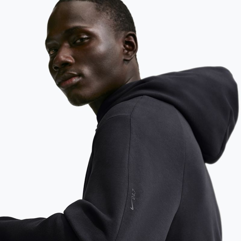 Мъжки суитшърт за тренировка Nike 24.7 ImpossiblySoft black/black/dark smoke grey 5