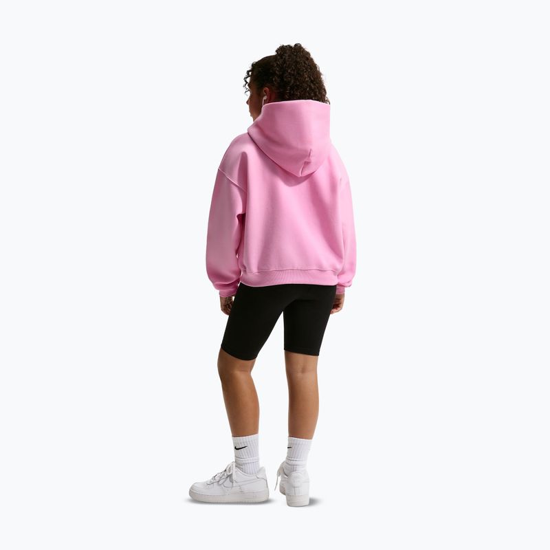 Детски суитшърт Nike Sportswear Studio Fleece pink rise/white 3