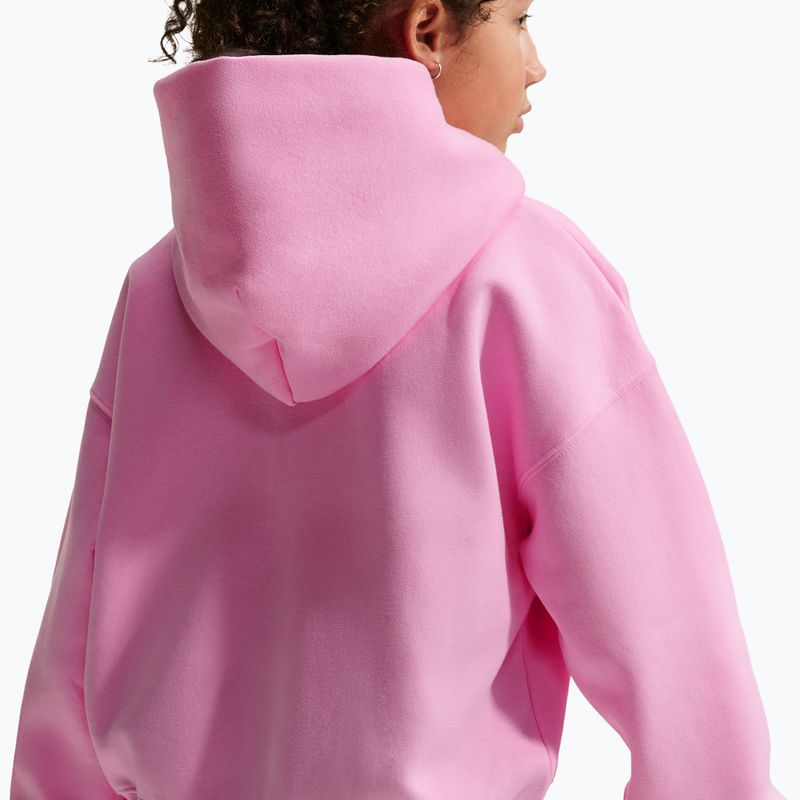 Детски суитшърт Nike Sportswear Studio Fleece pink rise/white 7