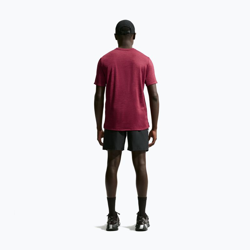 Мъжка тениска за бягане Nike Miler Dri-Fit UV tough red/mystic dates 3