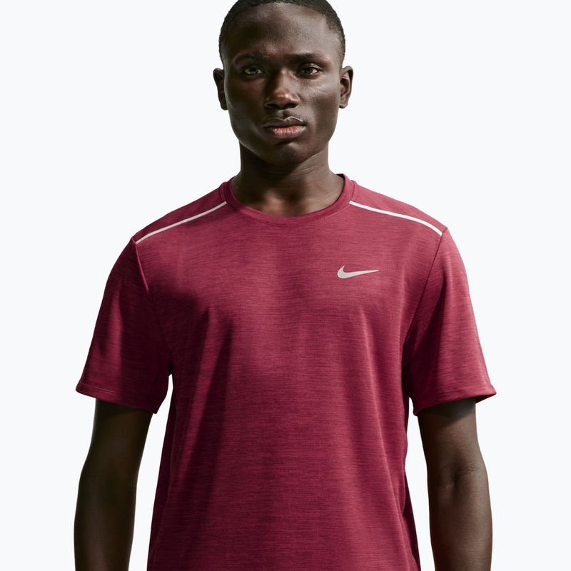 Мъжка тениска за бягане Nike Miler Dri-Fit UV tough red/mystic dates 4