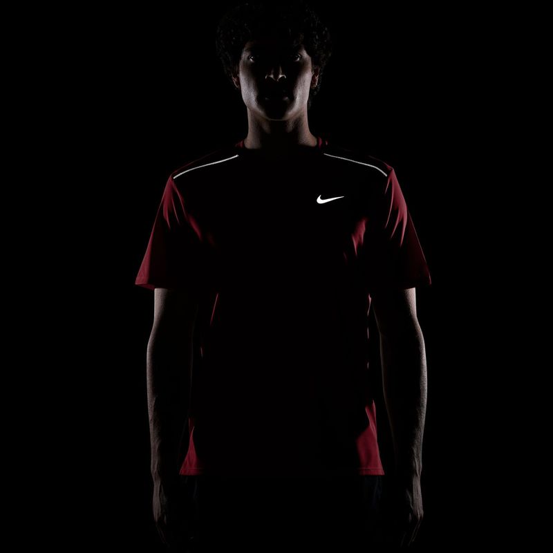 Мъжка тениска за бягане Nike Miler Dri-Fit UV tough red/mystic dates 7