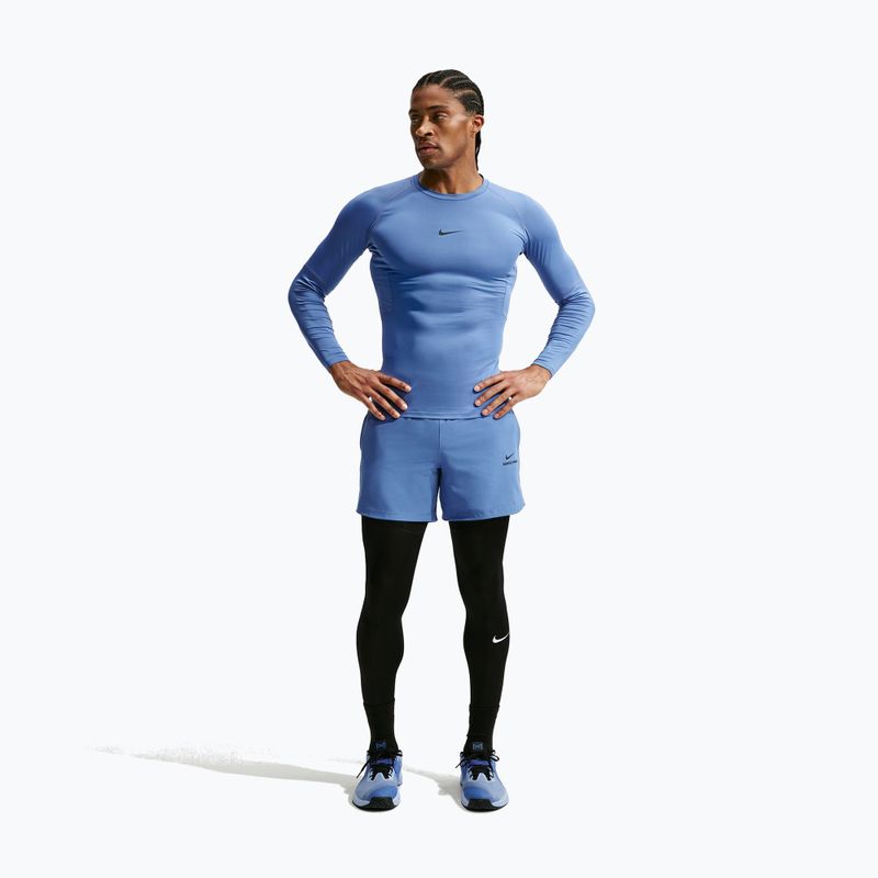Мъжка блуза с дълъг ръкав за  тренировка Nike Pro indigo storm/black 2