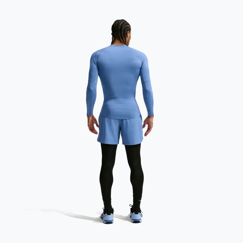 Мъжка блуза с дълъг ръкав за  тренировка Nike Pro indigo storm/black 3