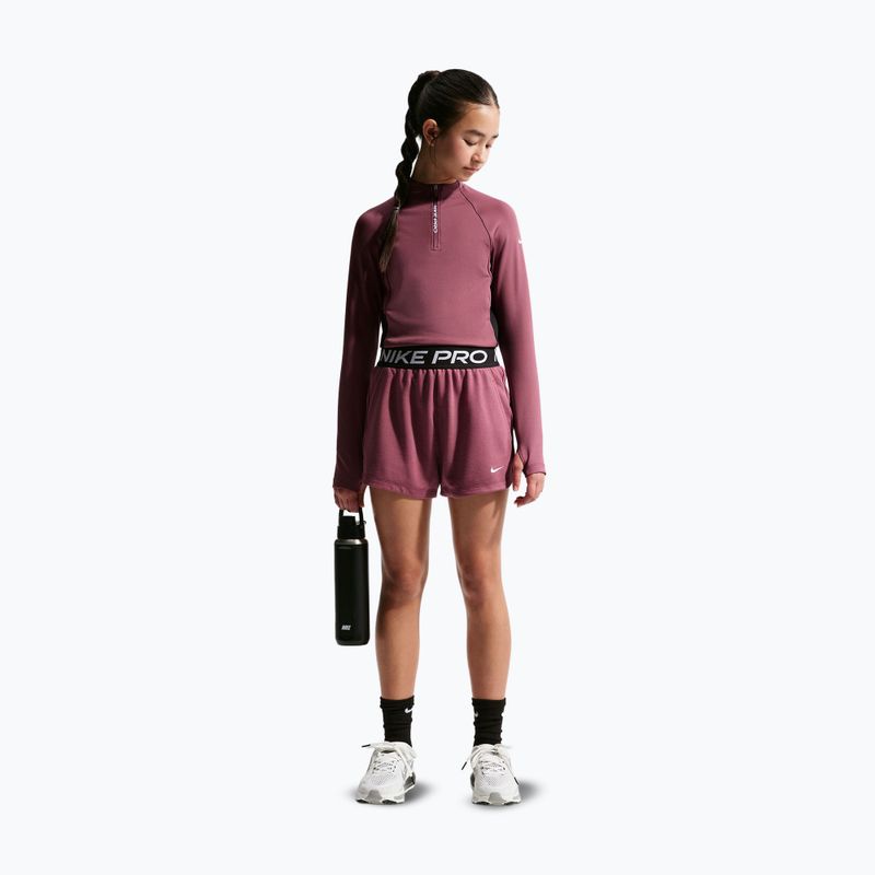 Детски къси панталони/шорти Nike Pro Fleece pink smoke/pink smoke/black/white 2