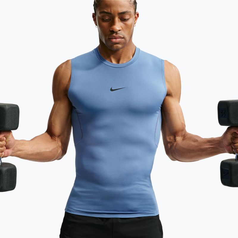 Мъжка тренировъчна тениска Nike Pro indigo storm/black 5