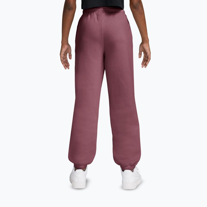 Детски панталони Nike Sportswear Studio Fleece pink smoke/white 2