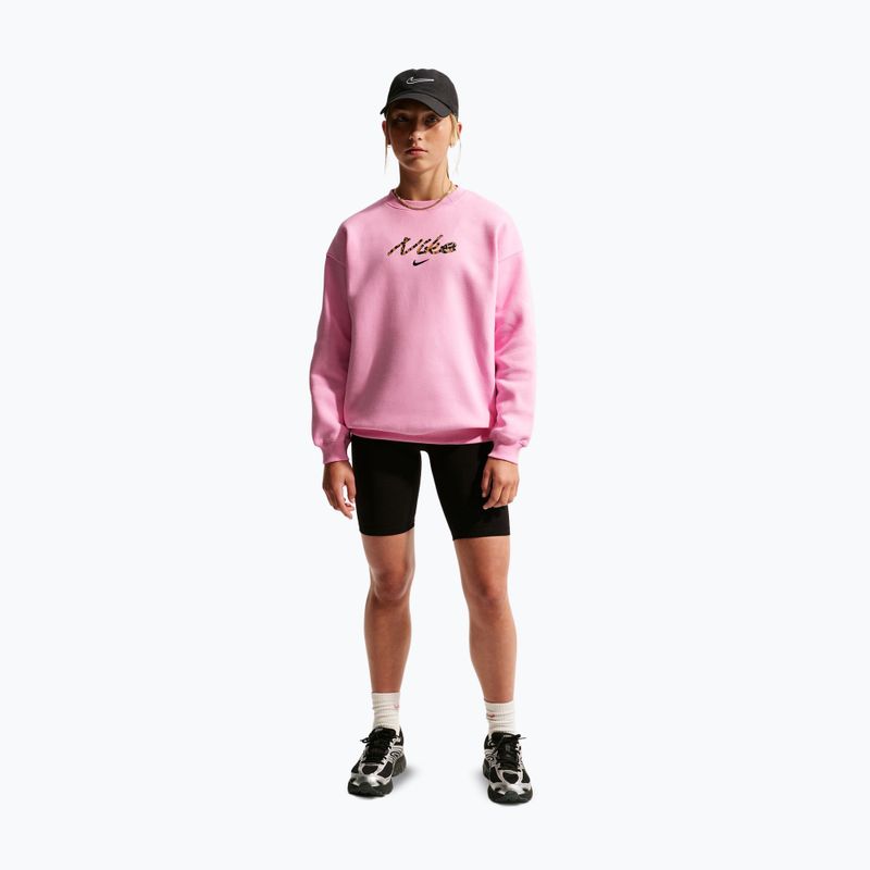 Детски суитшърт Nike Sportswear Studio pink rise 2